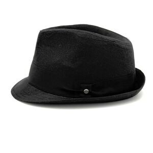 All American Fedora by Stetson in Black Polyester - US Men’s Small/Medium